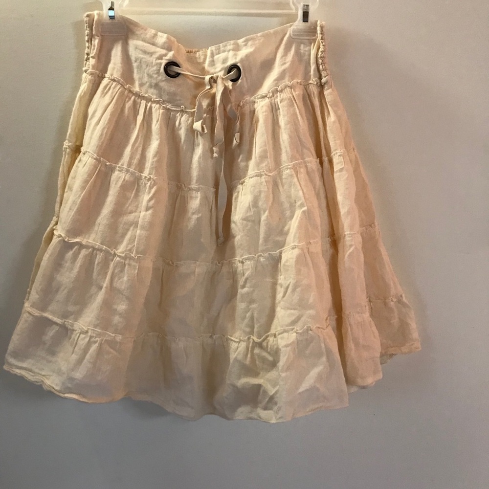 Antique White/Cream Knee Length Skirt